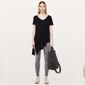 NWT Lululemon To the Point Tee Black size 6